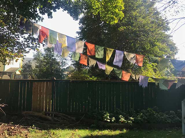 Backyard Tibetan Prayer Flags